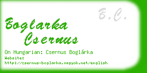 boglarka csernus business card
