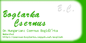 boglarka csernus business card